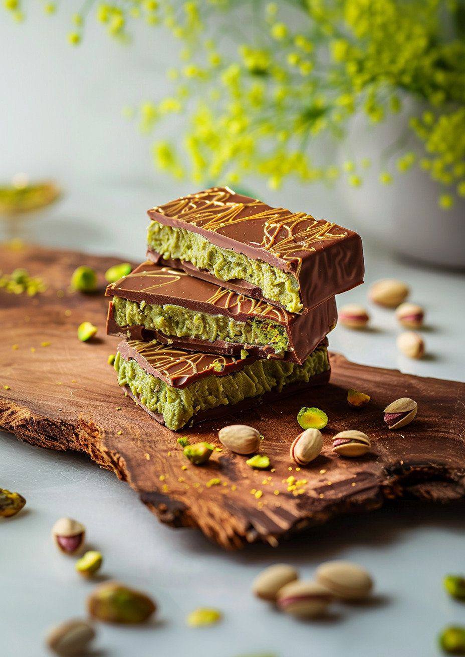 Pistachio Dubai chocolate bar